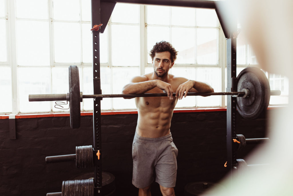 squat rack sexy man gym gay fitness